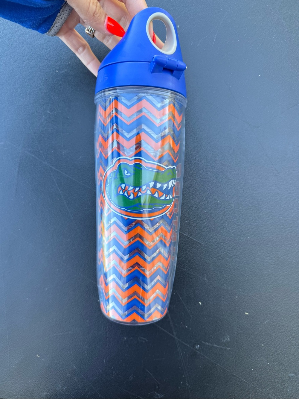 Tervis Tumbler Flip Top Lid 24oz Water Bottle Traveler Florida Gators UF